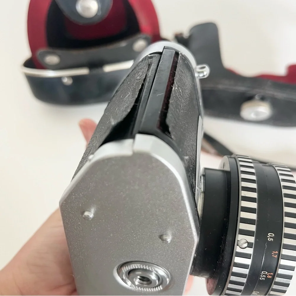 VTG Ihagee Dresden Exakta 500 35mm Camera Carl Zeiss Jena Tessar 50mm 1:2.8 Lens